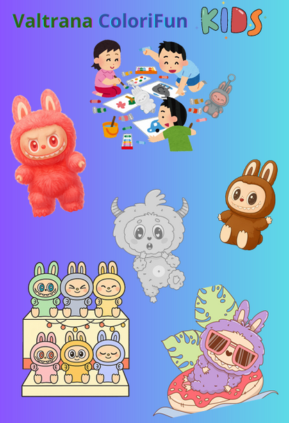 ColoriFun Kids Initiation à la Peinture pour Enfants– Format PDF téléchargeable( 7 livre ) plus (1 gratuits ))